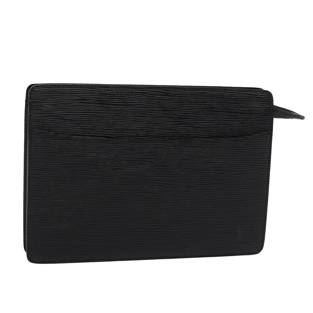 Louis Vuitton Epi Pochette Homme Clutch Bag Black Noir