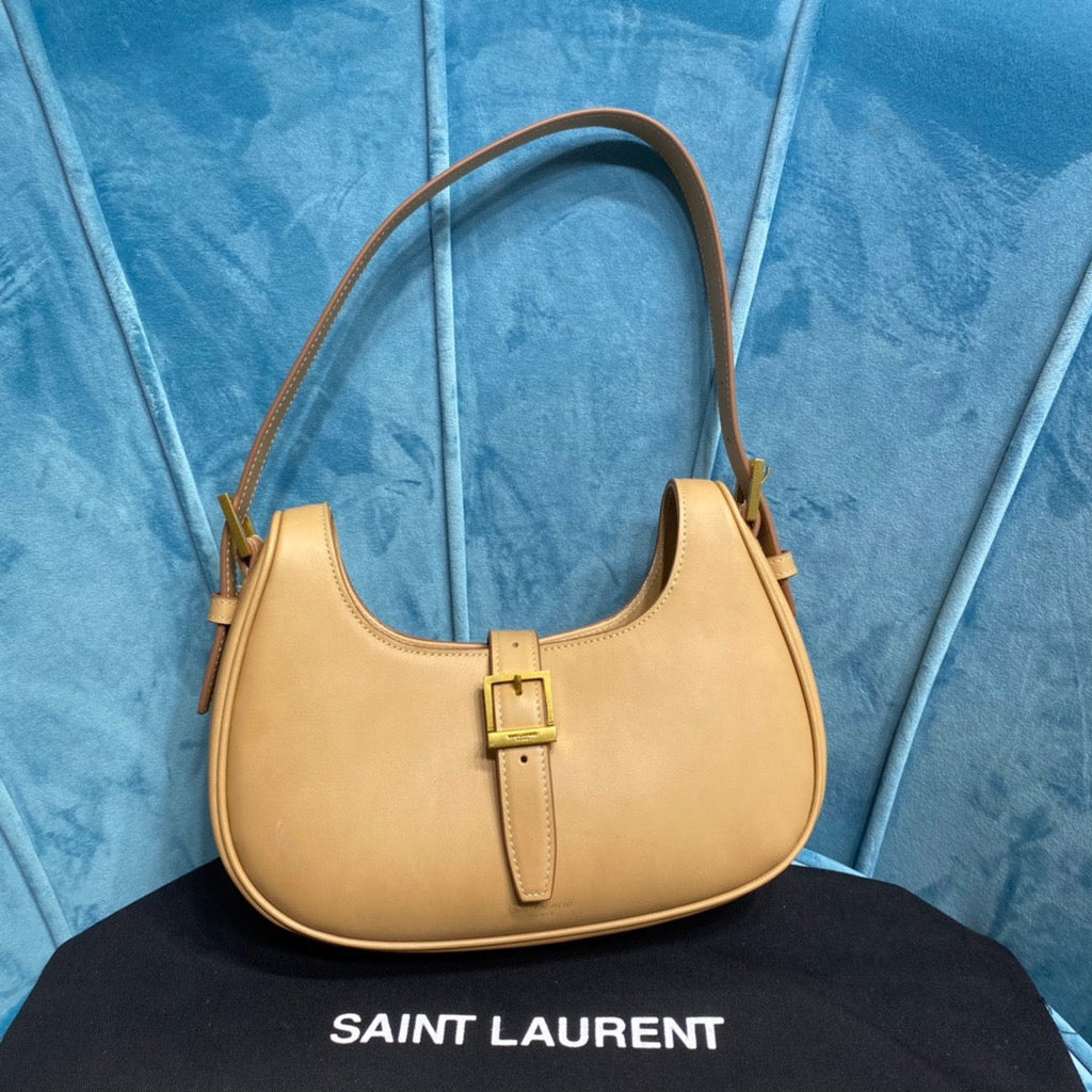 Top Quality Le Fermoir Hobo Bag Brown For Women 9.5in/24cm YSLÂ 