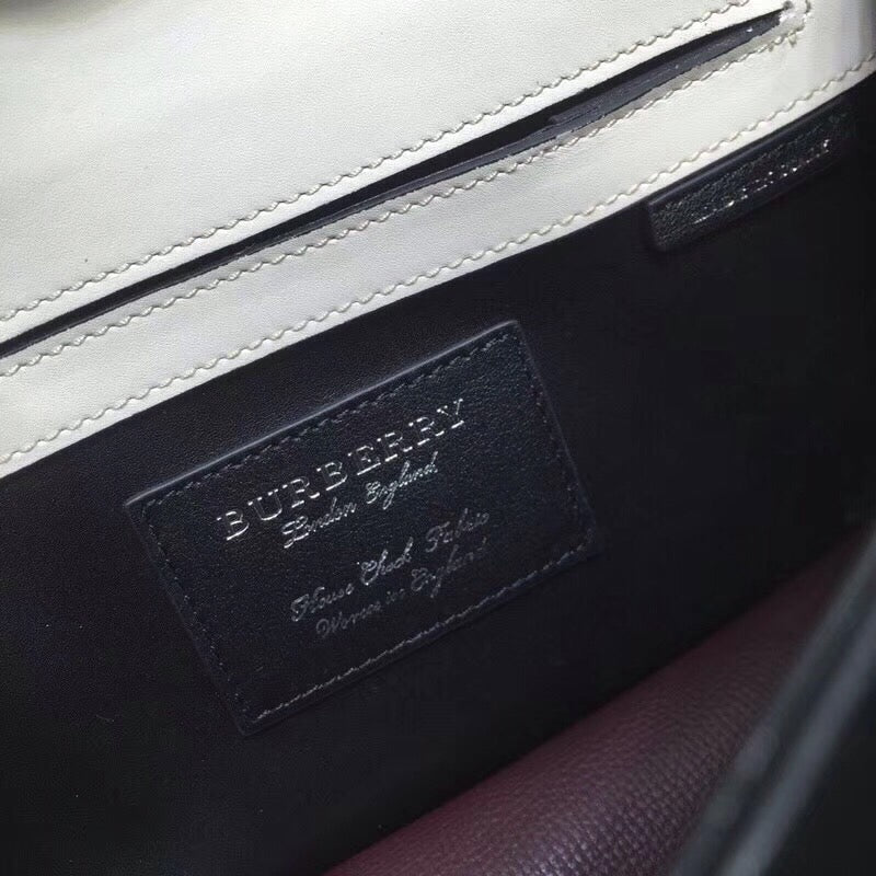 Burberry Small Macken Colorblock Crossbody Brown/White Bag For Women, Bags 9.5in/24cm