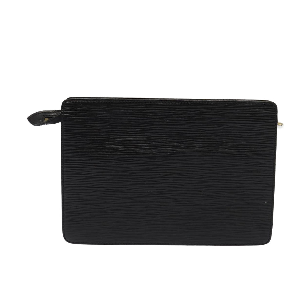 Louis Vuitton Epi Pochette Homme Clutch Bag Black Noir