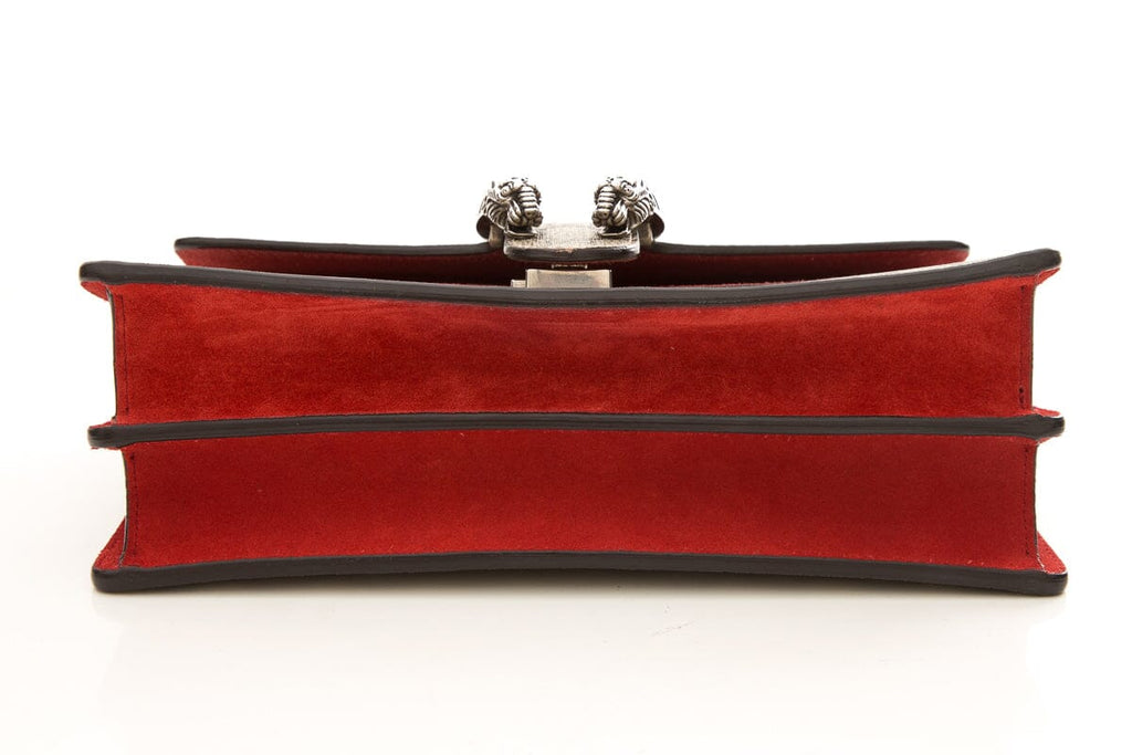 Gucci Dioronysus Monogram and Red Suede Crossbody