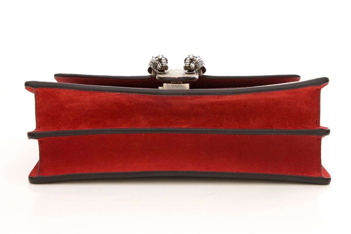 Gucci Dioronysus Monogram and Red Suede Crossbody