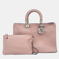 Pink Leather Diorissimo Tote Bag