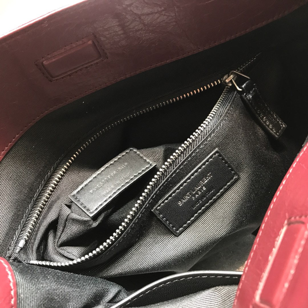 YSSL Niki Medium Shopping Bag Burgundy For Women 12in/32cm YSLÂ 