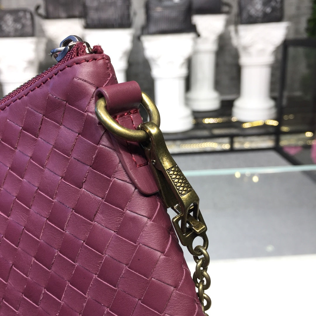 Chain Shoulder Bag Dark Red, For Women, Women Bags 9.6in/24.5cm