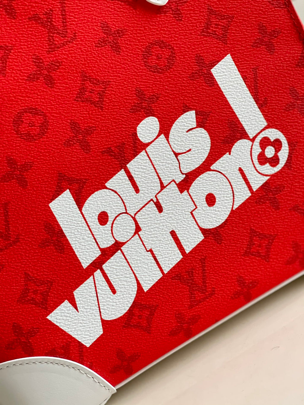 Louis Vuitton Litter Bag Vintage Monogram Canvas Red By Virgil Abloh For Men, Men’s Bags, Shoulder And Crossbody Bags 9.4in/24cm Louis Vuitton