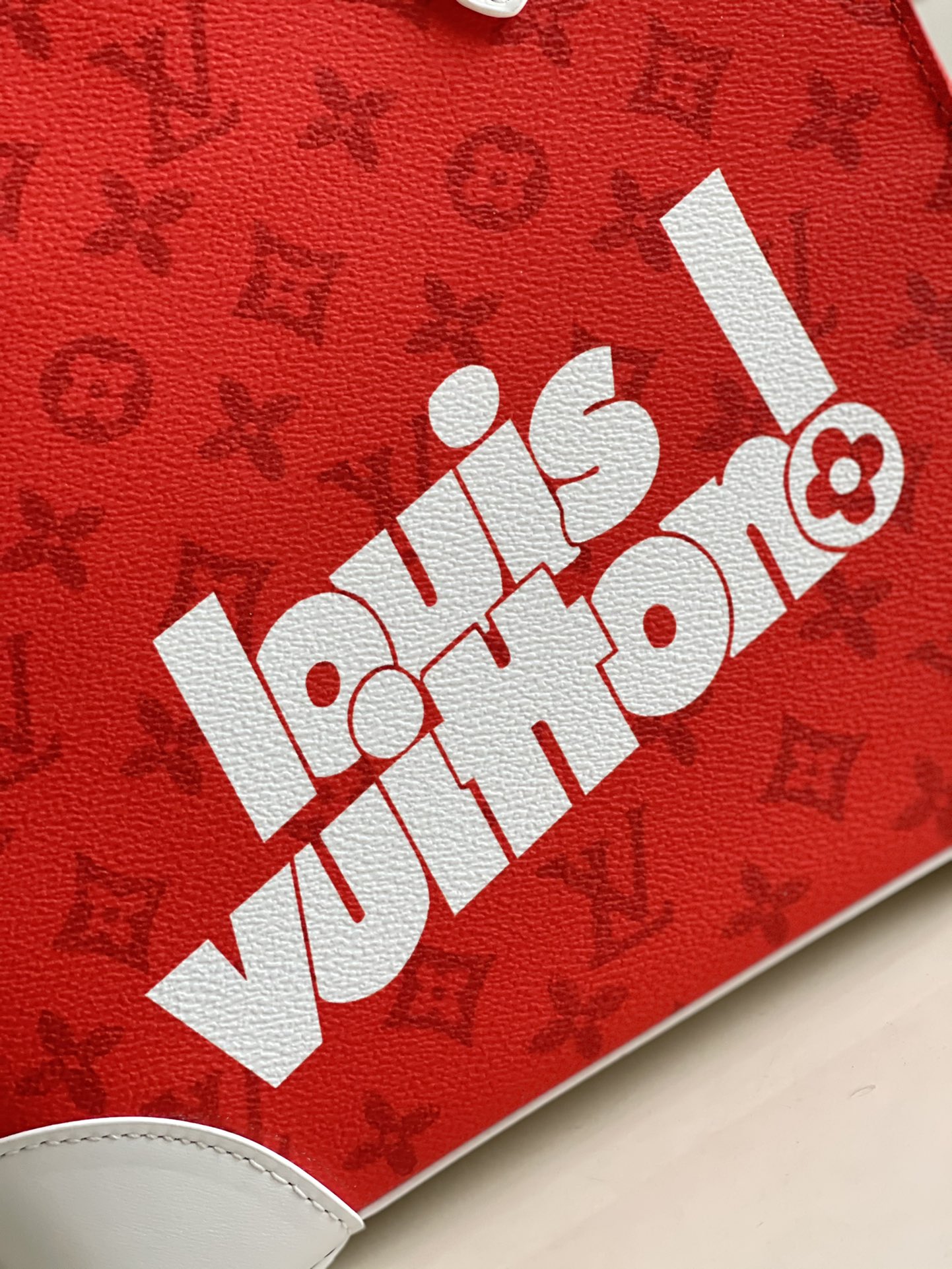 Louis Vuitton Litter Bag Vintage Monogram Canvas Red By Virgil Abloh For Men, Men’s Bags, Shoulder And Crossbody Bags 9.4in/24cm Louis Vuitton