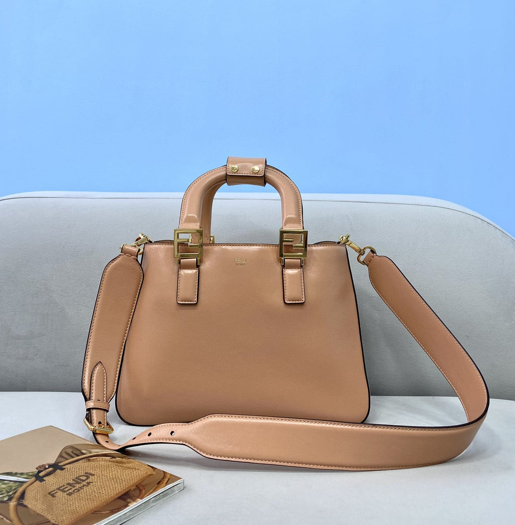 FI MeGLAMIum FF Tote Shoulder Pink Bag For Woman 38cm/15in