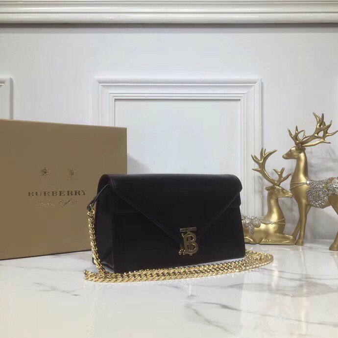 GLAMI Small Tb Envelope Clutch Black By British Heritage For Women, Bags 10.2in/26cm