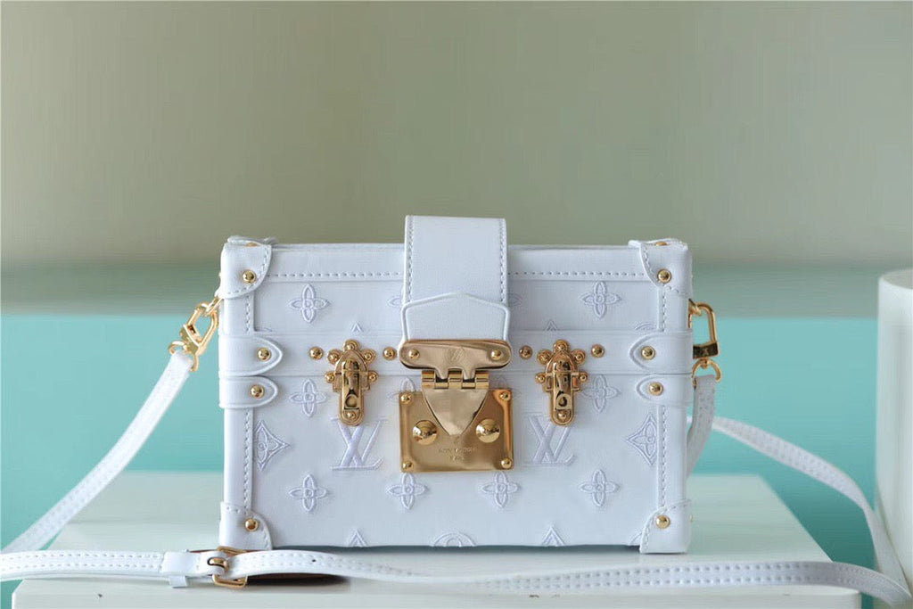 Louis Vuitton Petite Malle Monogram White For Women,  Shoulder And Crossbody Bags 7.9in/20cm Louis Vuitton M20847