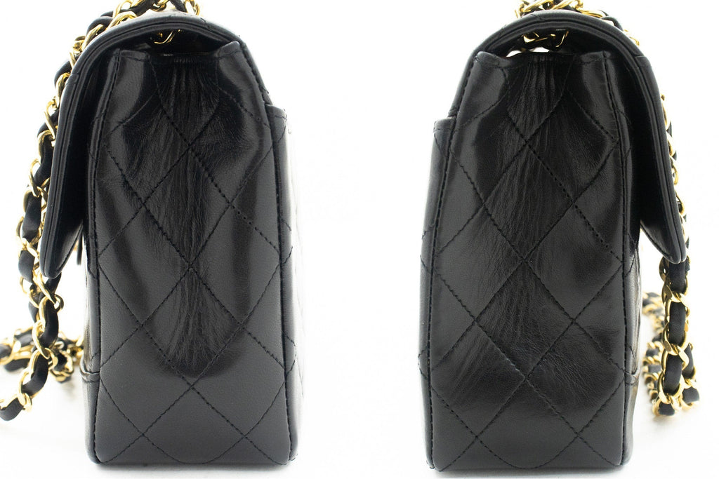 CHANEL Vintage Classic Chain Shoulder Bag Flap Quilted Lambskin j97