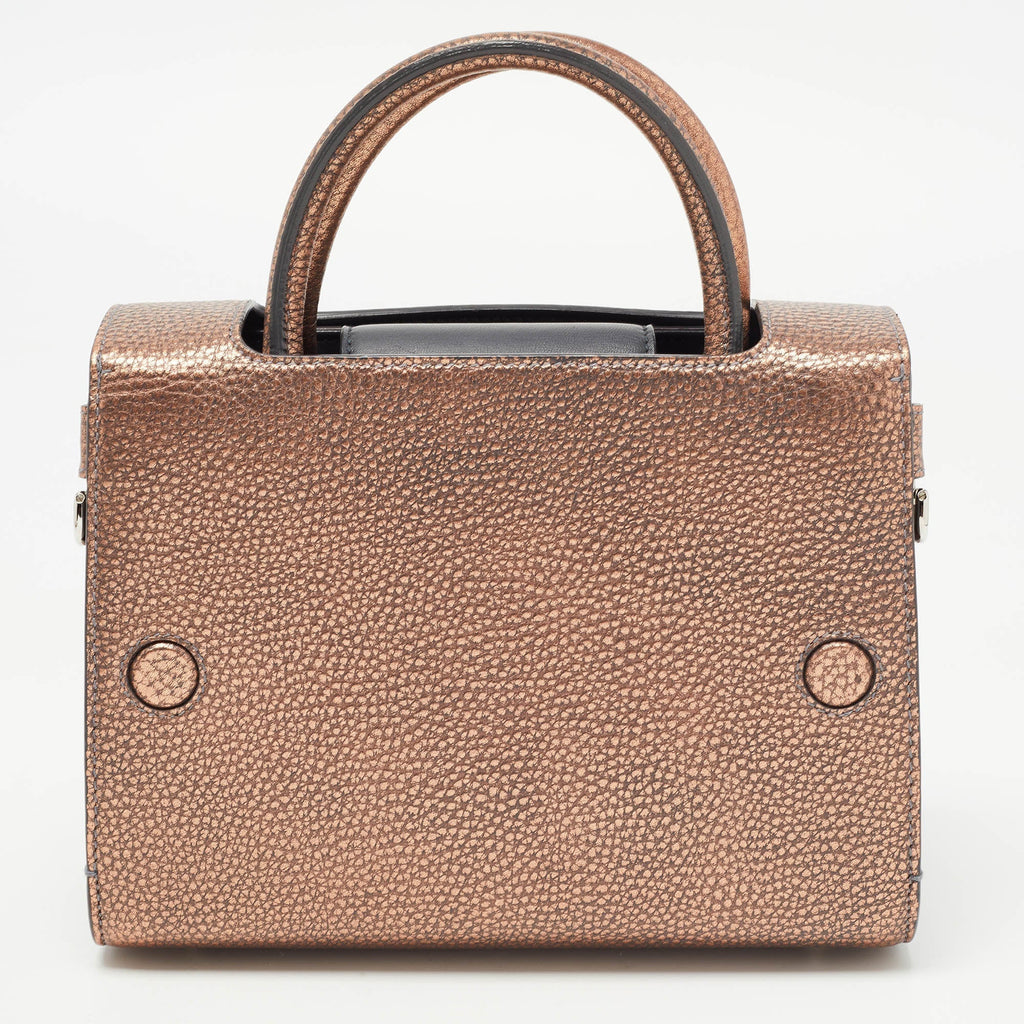 Dior Bronze Leather Mini Diorever Tote