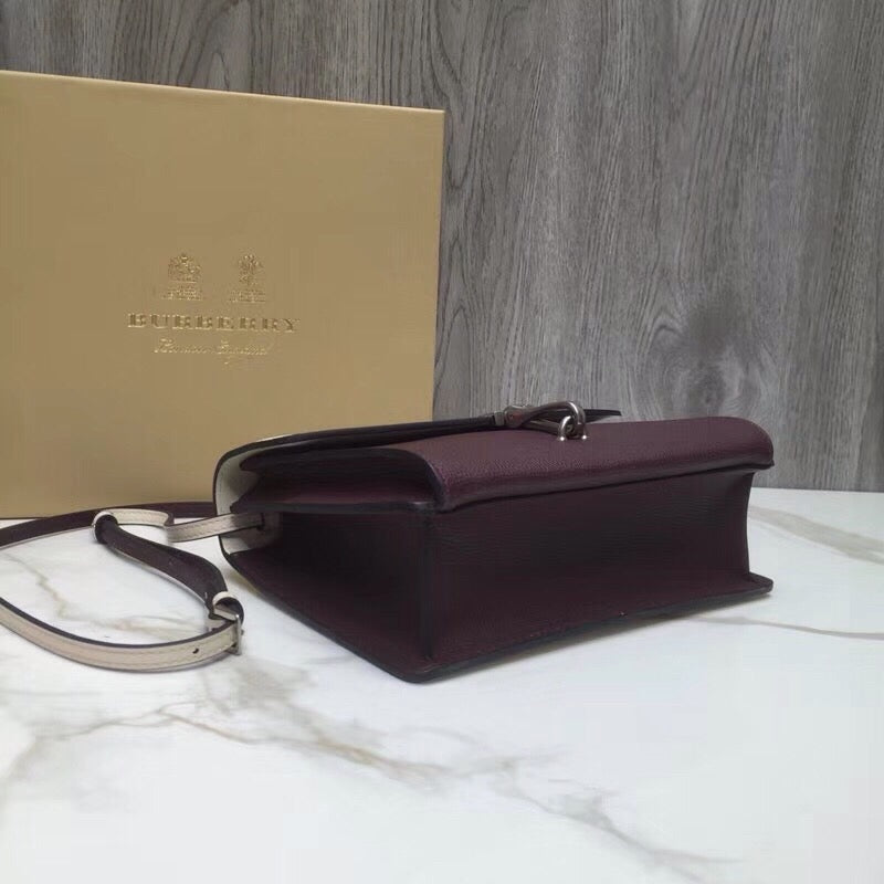 Small Macken Colorblock Crossbody Brown/White Bag For Women, Bags 9.5in/24cm