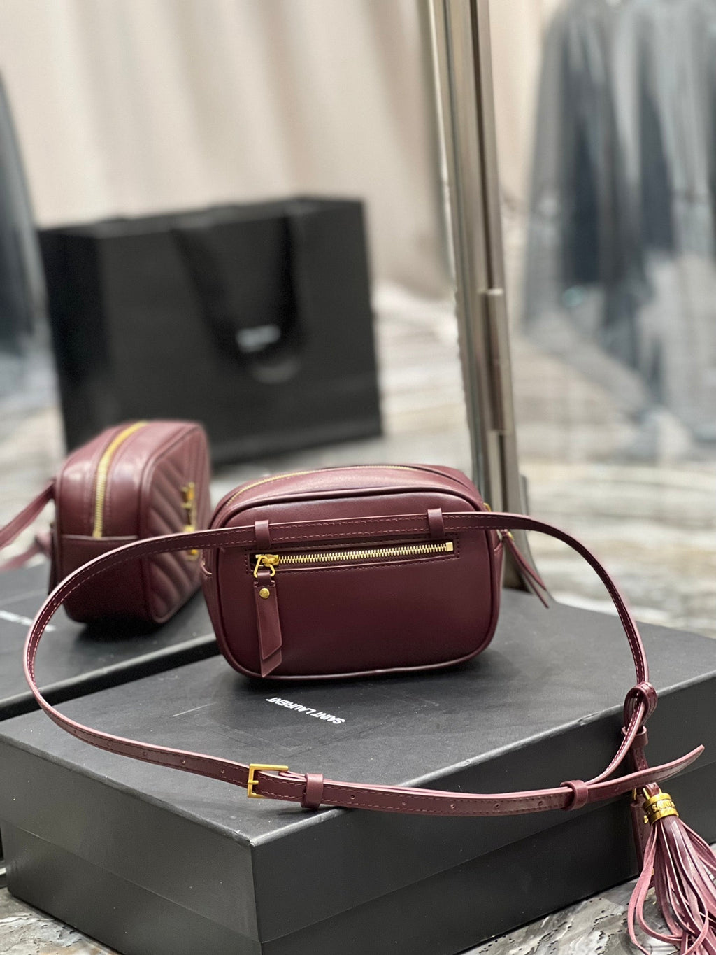 Top Quality Lou Belt Bag Red In MatelassÃ© Gold Toned Hardware For Women 6.1in/15cm YSL 614031DV7072721