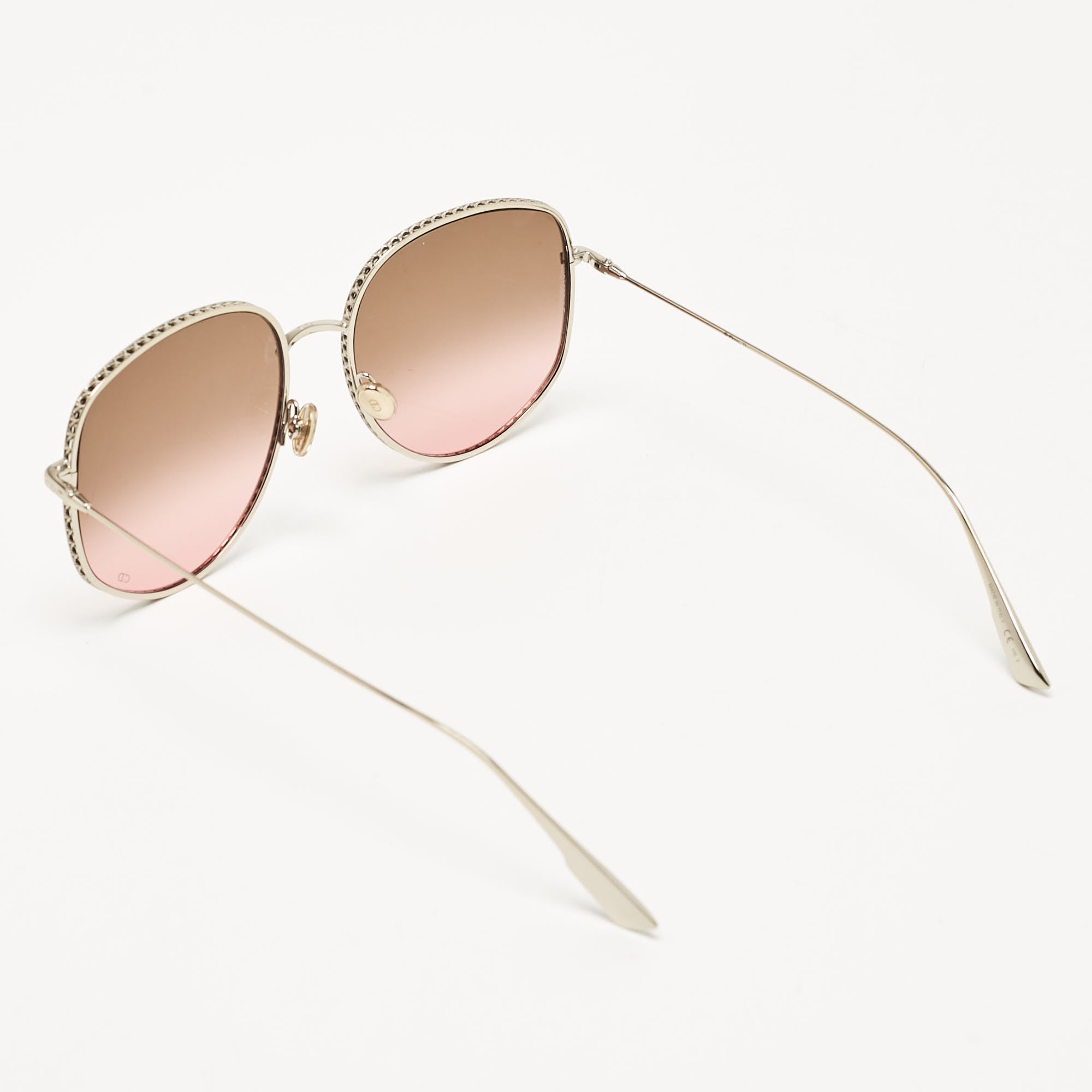 Dior Br/pink Gradient Diorbydior2 Oversized Sunglasses