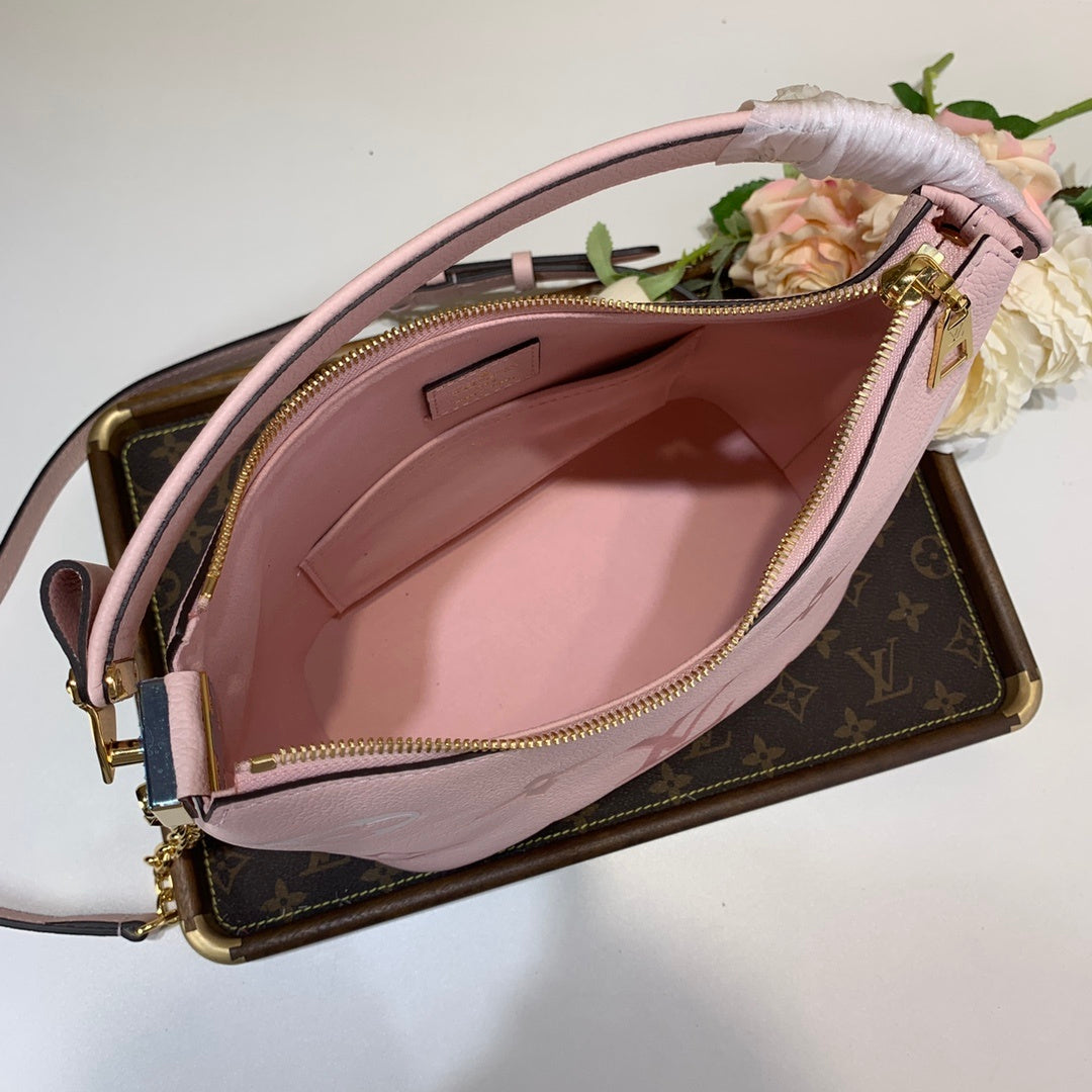 Louis Vuitton MarsGLAMIallow Hobo Bag Monogram Empreinte Pink For Women,  Shoulder And Crossbody Bags 9.4in/24cm Louis Vuitton M45697
