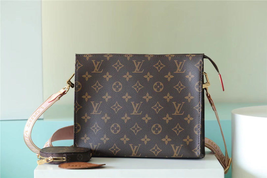 Louis Vuitton Pochette Double Monogram Canvas For Women, Women’s Bags, Shoulder And Crossbody Bags 10.2in/26cm Louis Vuitton