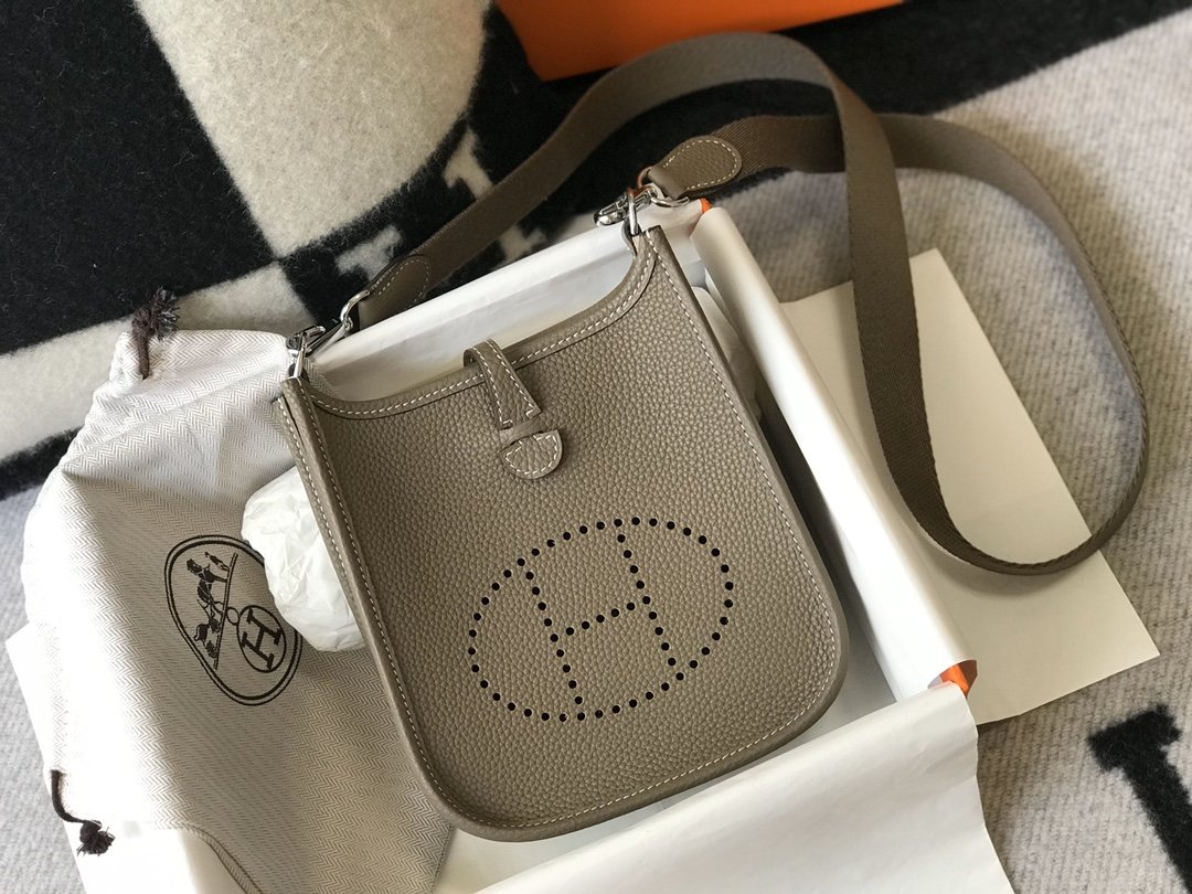 Evelyne 16 Amazone Bag Etoupe With SiLouis Vuittoner-Toned Hardware For Women, Shoulder And Crossbody Bags 6.3in/16cm H069426CKBF