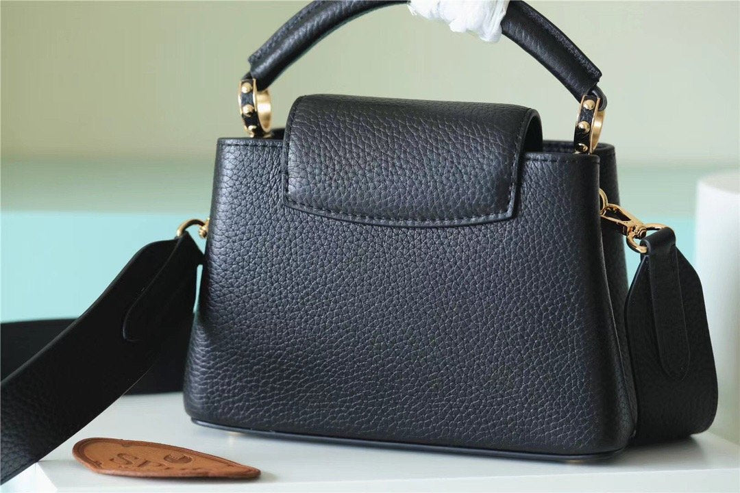 Louis Vuitton Capucines BB Taurillon Black For Women,  Shoulder And Crossbody Bags 21cm/8.3in Louis Vuitton