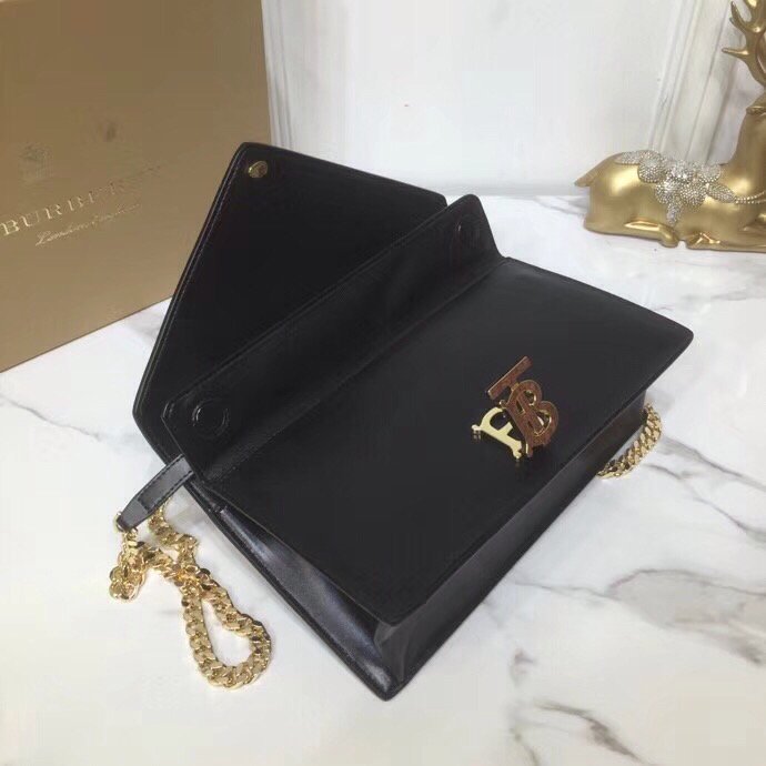 GLAMI Small Tb Envelope Clutch Black By British Heritage For Women, Bags 10.2in/26cm