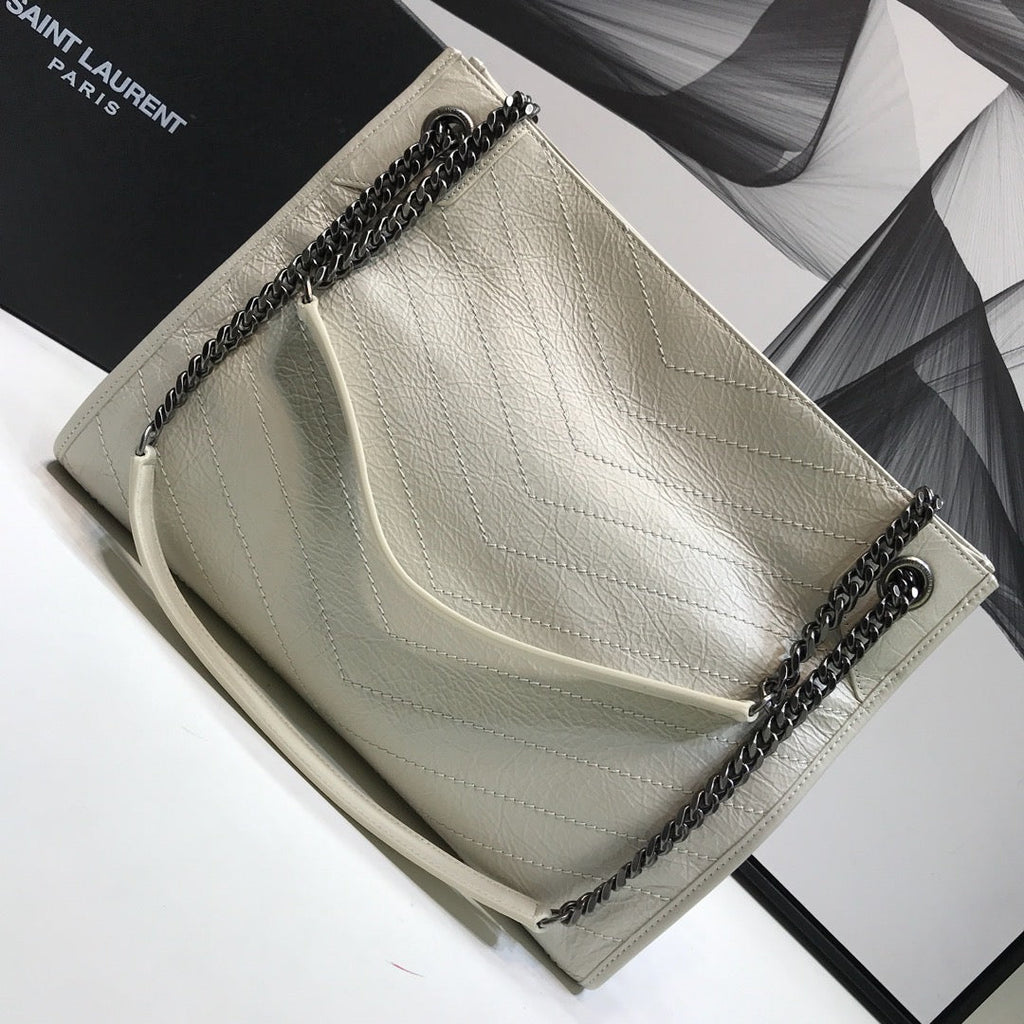 YSSL Niki Medium Shopping Bag White For Women 12in/32cm YSLÂ 