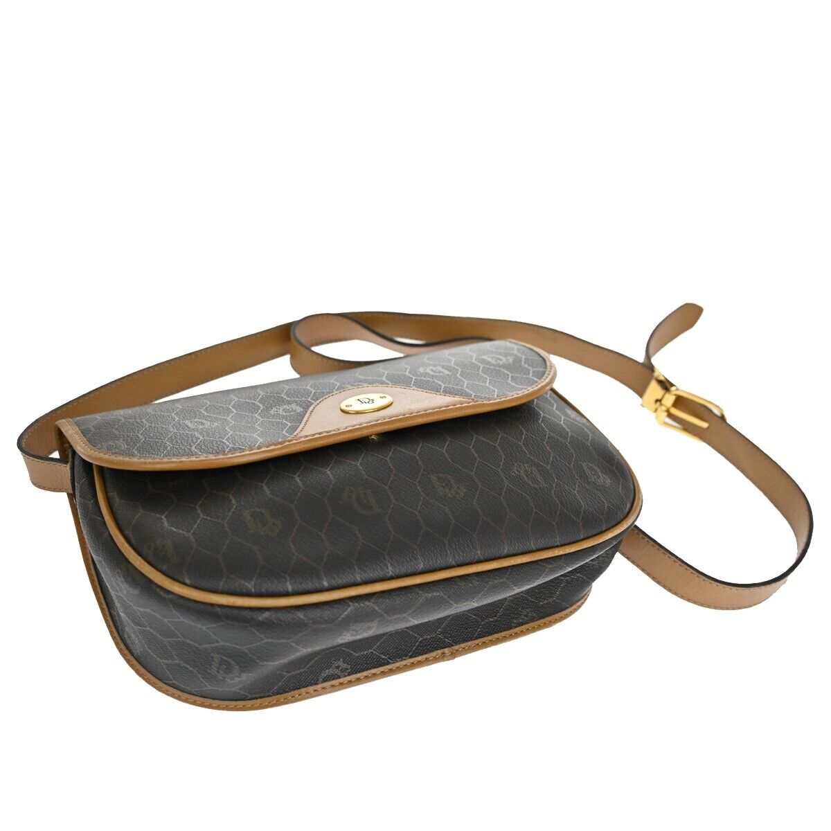 Dior Honeycomb  Canvas Shoulder Bag