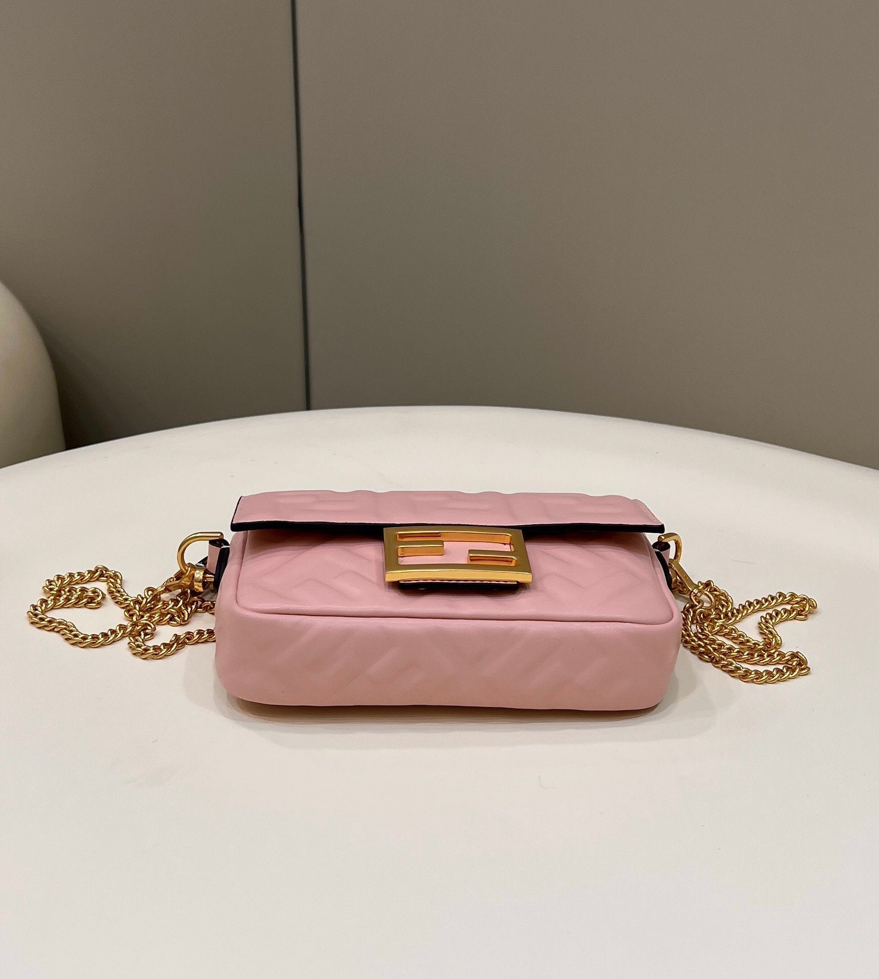 Baguette Pink For Women, Women’s Handbags, Shoulder And Crossbody Bags 7.5in/19cm FF 8BS017