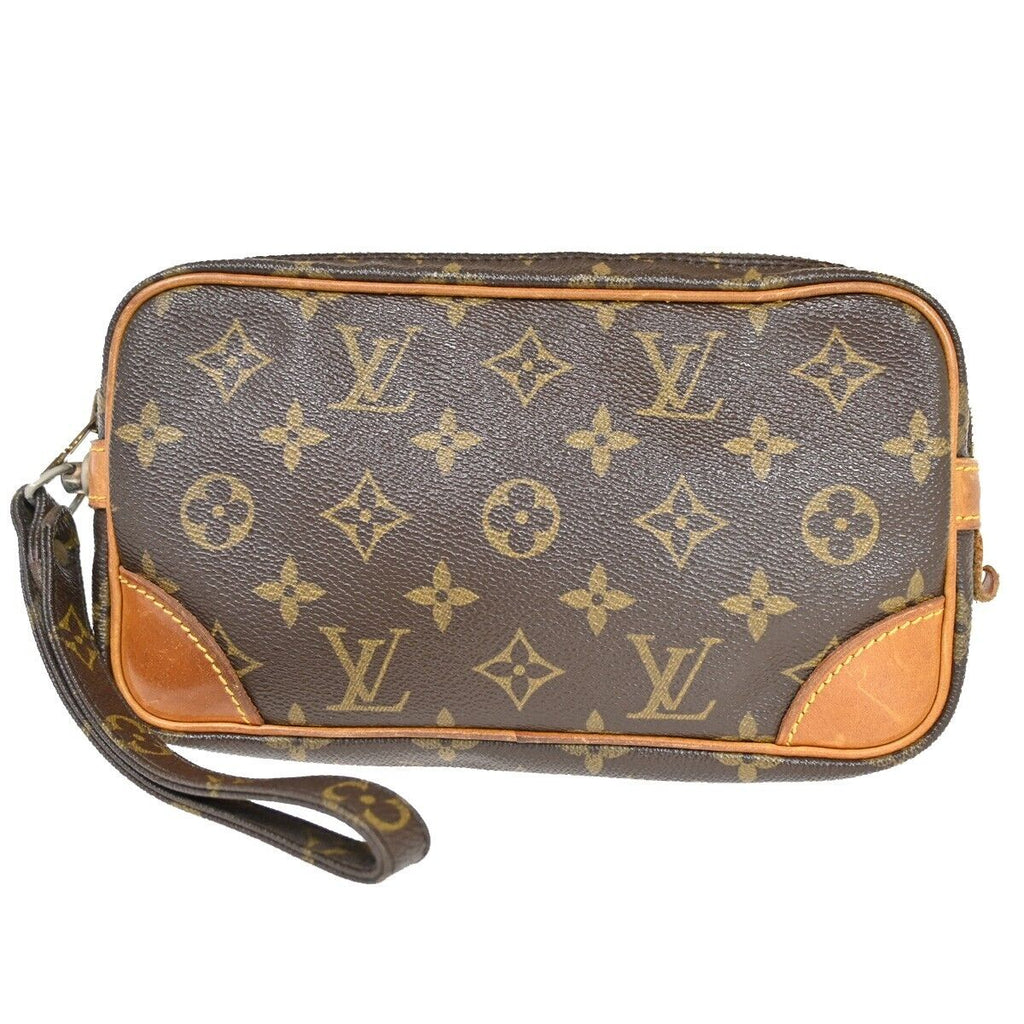Louis Vuitton Marly Dragonne  Canvas Clutch Bag