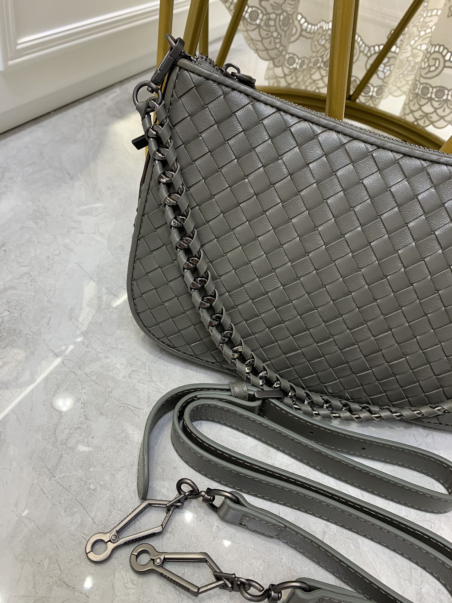 Crossbody Bag Cinereous, For Women, Bags 9.4in/24cm