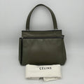 Celineline Medium Edge Green Leather Shoulder Bag