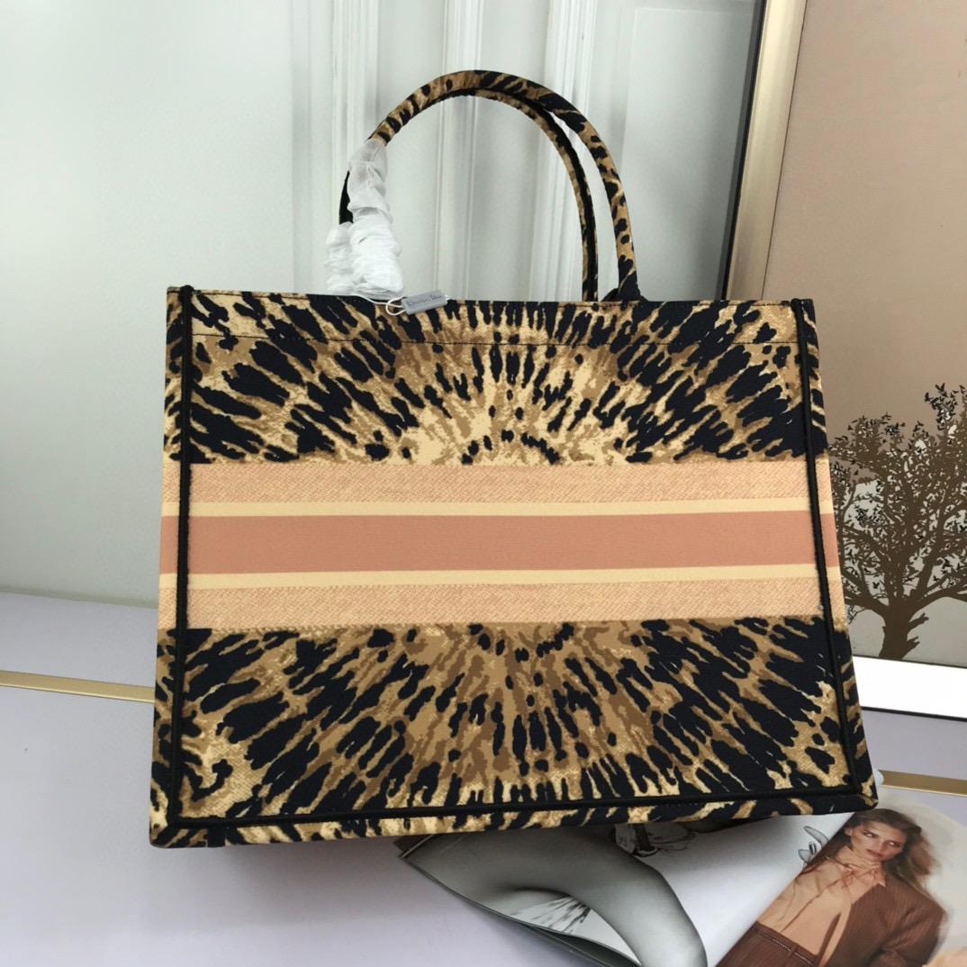 Dior Large Book Tote Multicolor Tie &amp; Embroidery, Multicolor, For Women Women’s Handbags, Shoulder Bags, 42cm CD M1286ZJAI M884