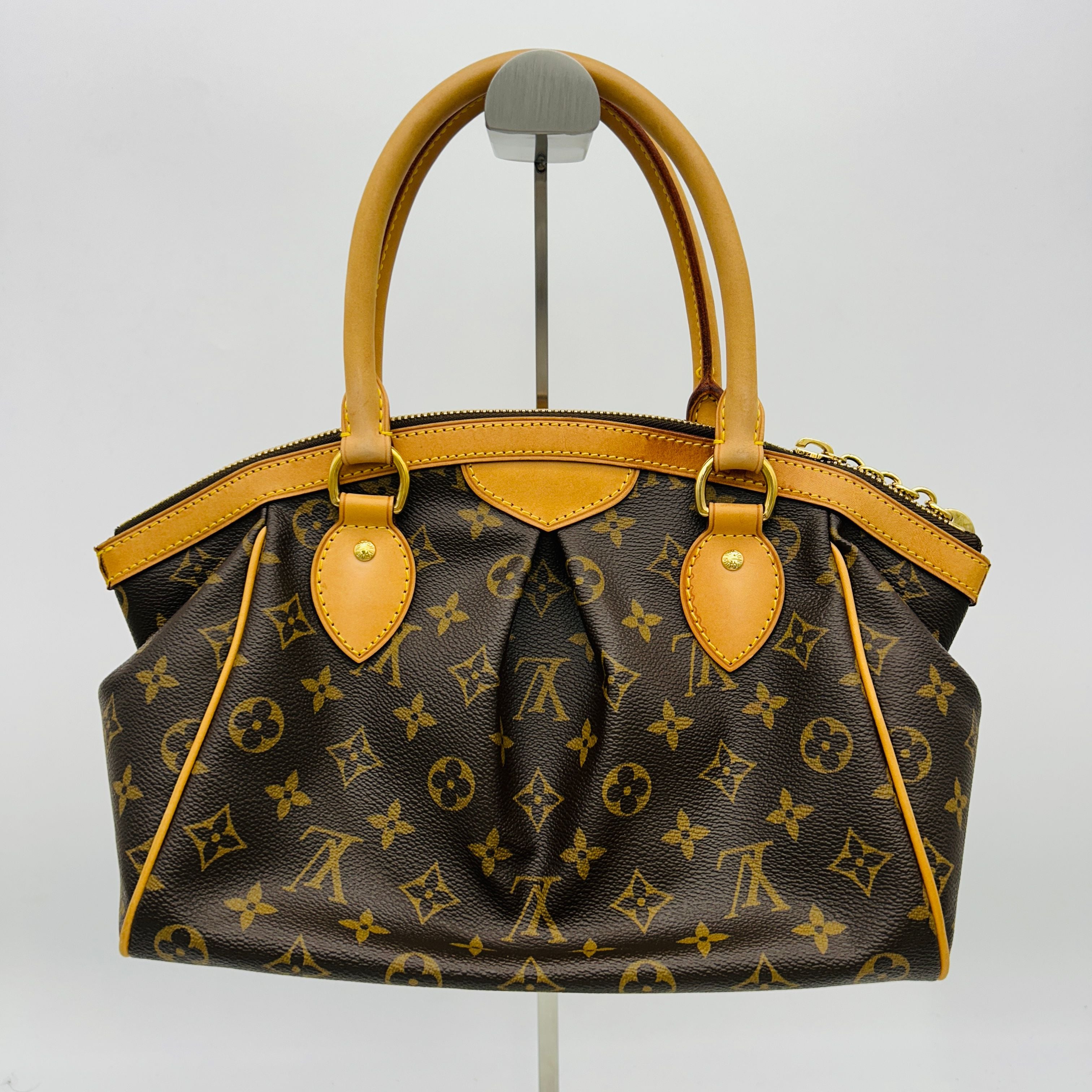 LOUIS VUITTON Tivoli PM Brown Monogram Leather Women's Shoulder Bag GP10180816