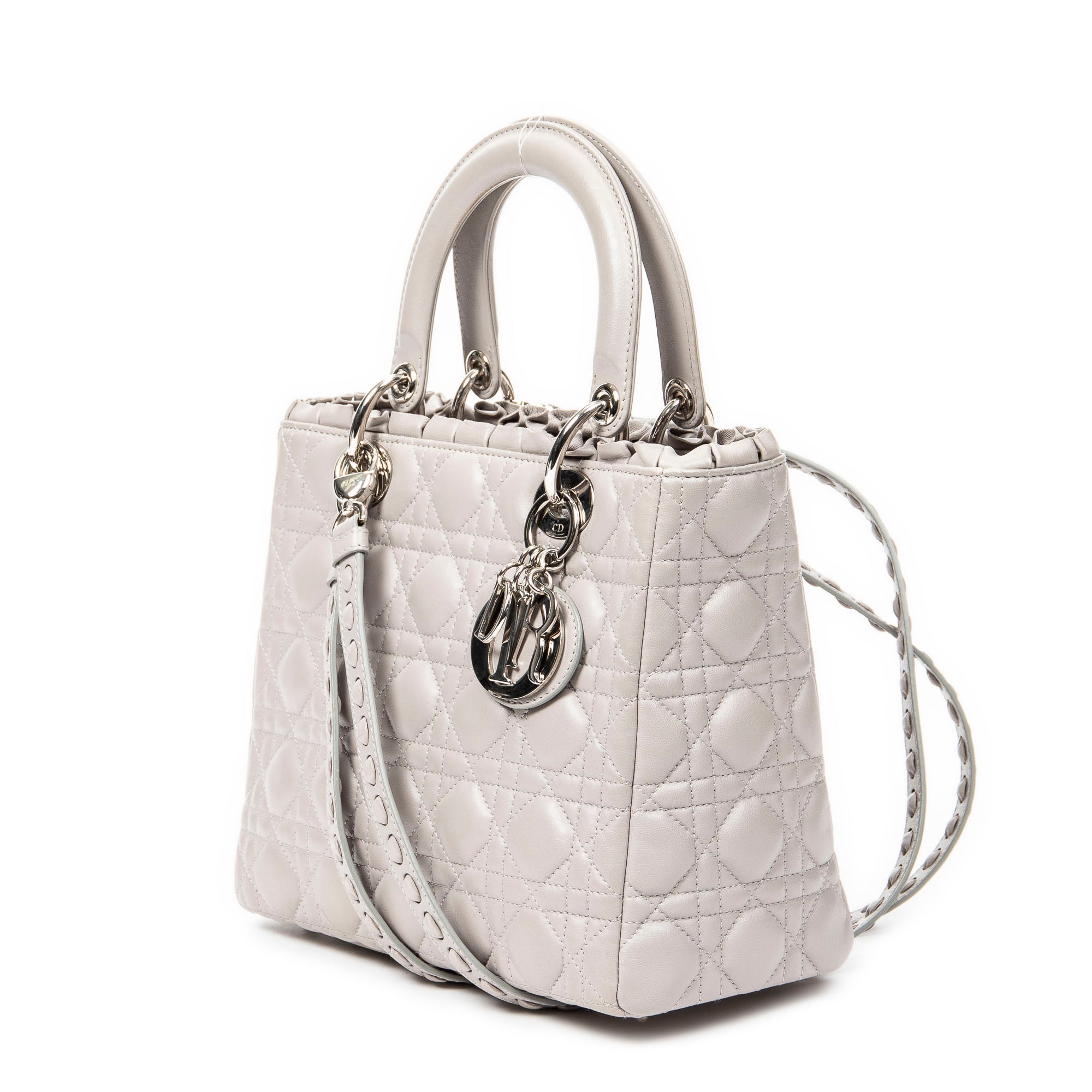 Medium Ruffle Lady Dior Zip
