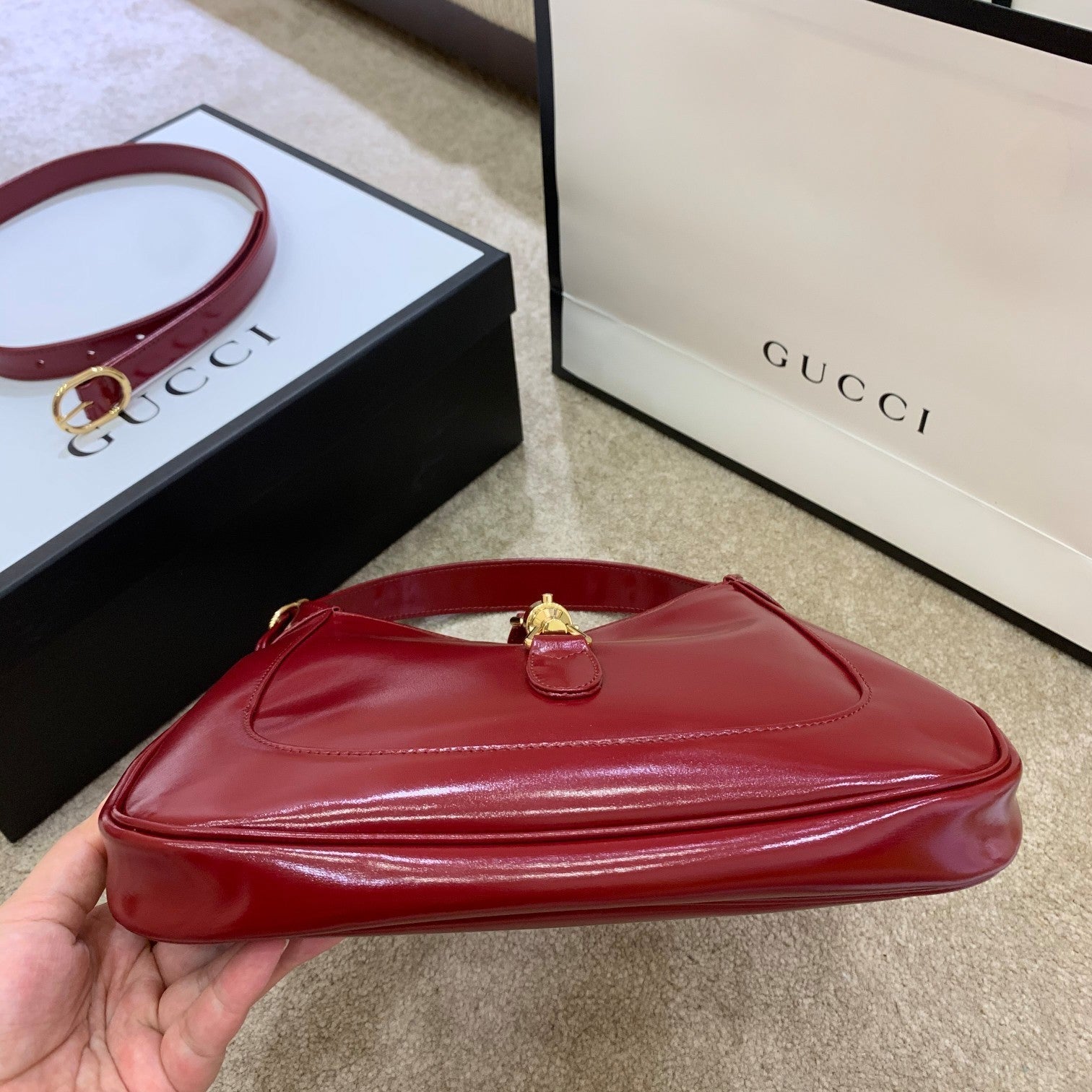 Jackie 1961 Small Shoulder Bag Red For Women 10.8in/27.4cm Ã¢â‚¬Å½636709 10O0G 6638