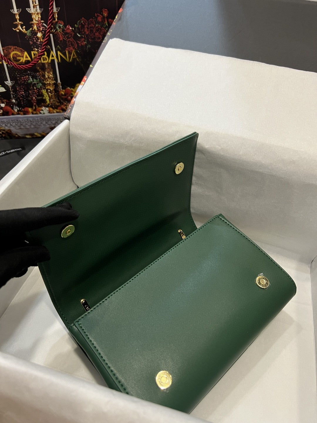 Nappa Girls Shoulder Bag Green For Women 8.3in/21cm GLAMIÃ‚Â 
