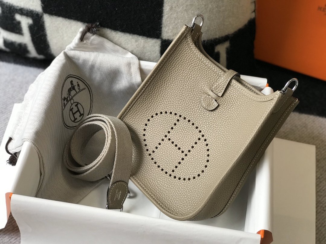 Evelyne 16 Amazone Bag Greige With SiLouis Vuittoner-Toned Hardware For Women, Shoulder And Crossbody Bags 6.3in/16cm