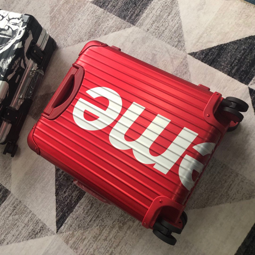 Supreme Rolling Vali In Red For MLB, LuGucciage 20in/51cm Top Quality