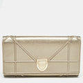 Gold Leather Diorama Continental Wallet