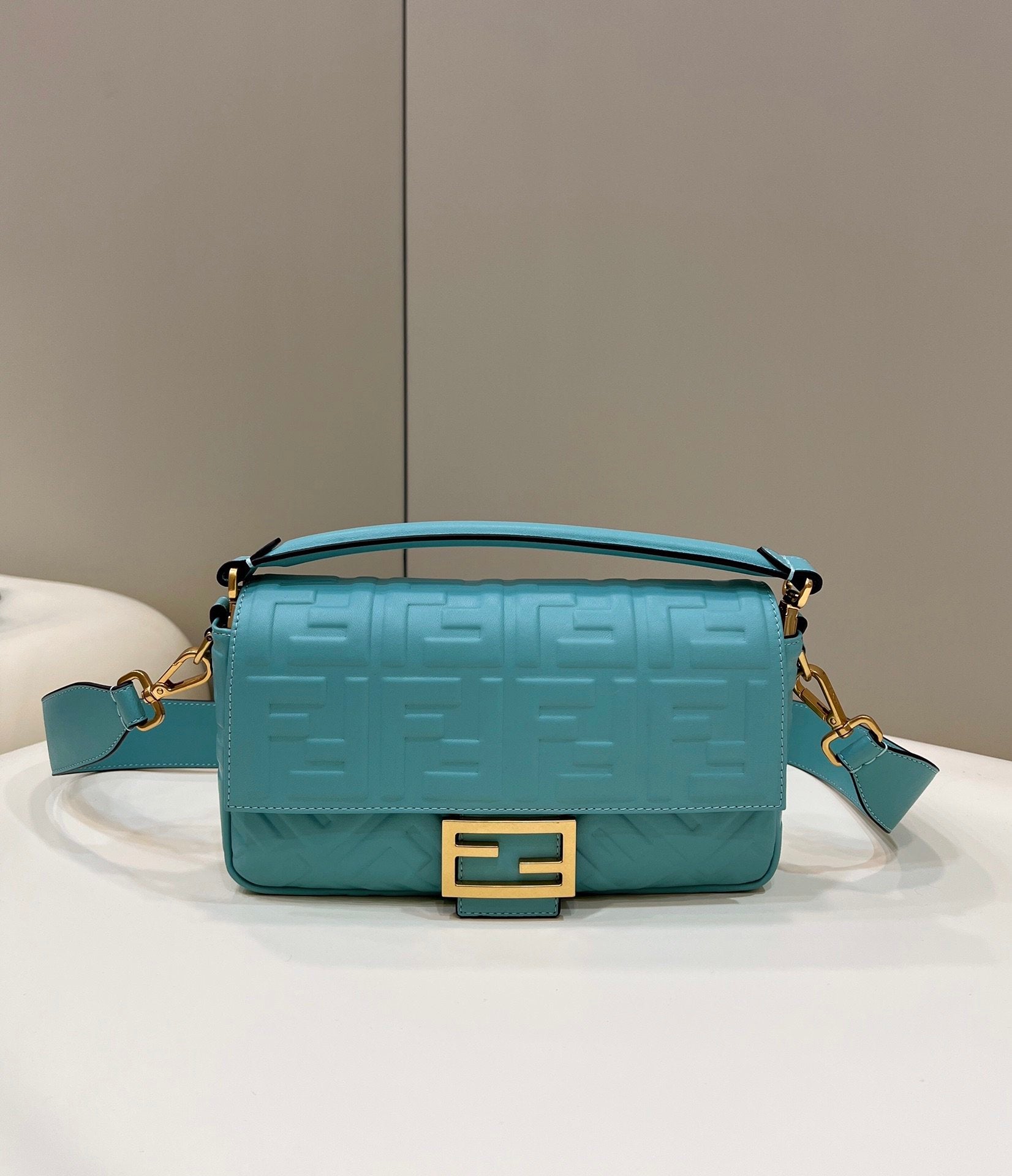 Baguette Teal For Women, Handbags, Shoulder And Crossbody Bags 10.6in/27cm FF 8BR600