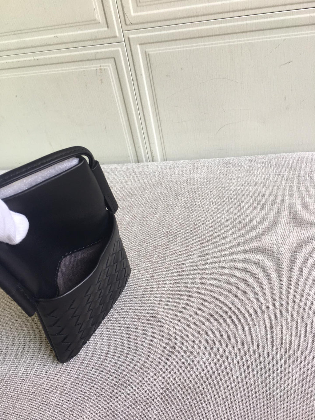 Bottega Veneta Zipped Card Case Shoulder Black, For Women, Women’s Bags 7.4in/19cm