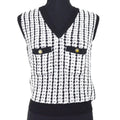 CHANEL 1997 Interlocking V-neck vest #42