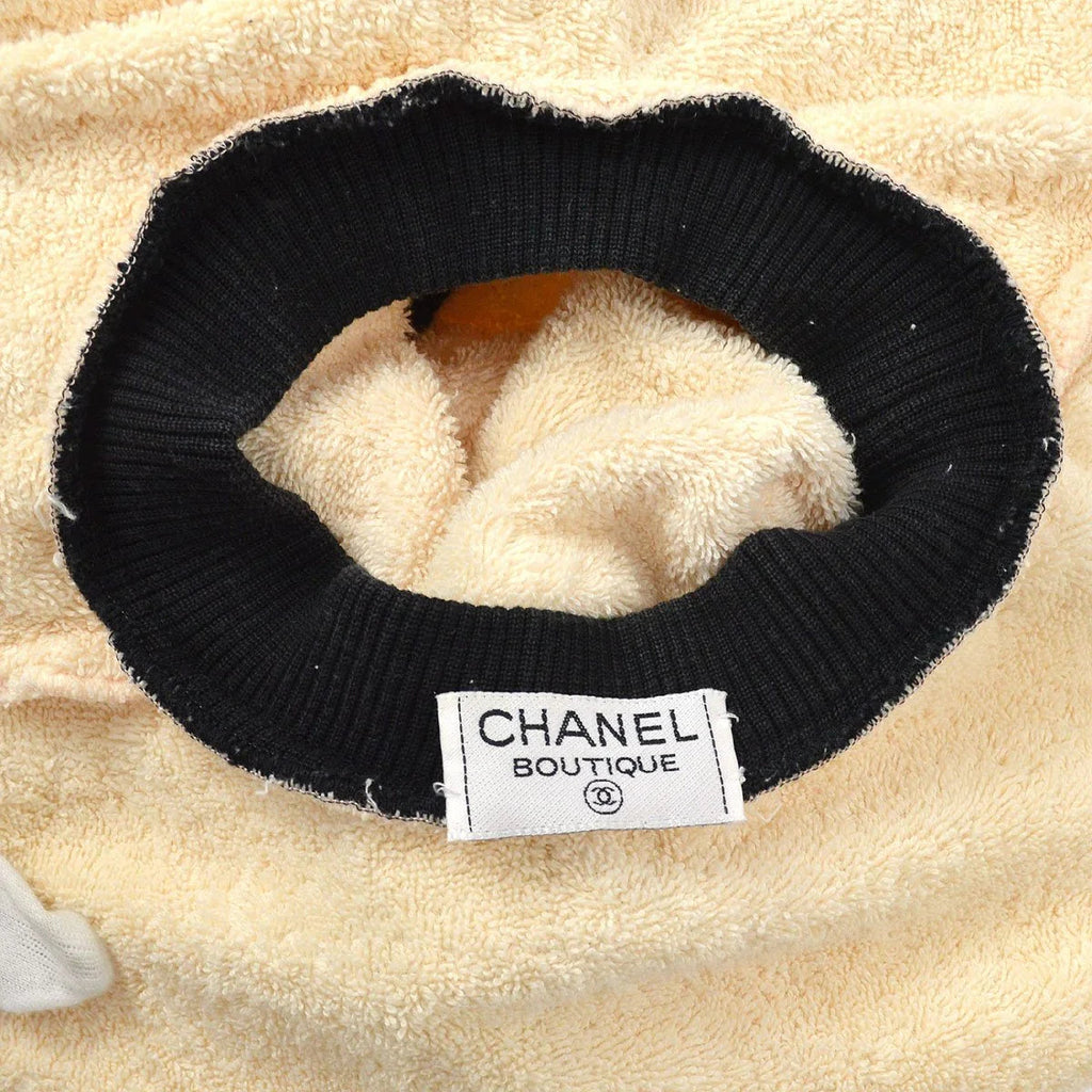 Chanel Cruise 1993 CC crew-neck terry cloth sweatshirt