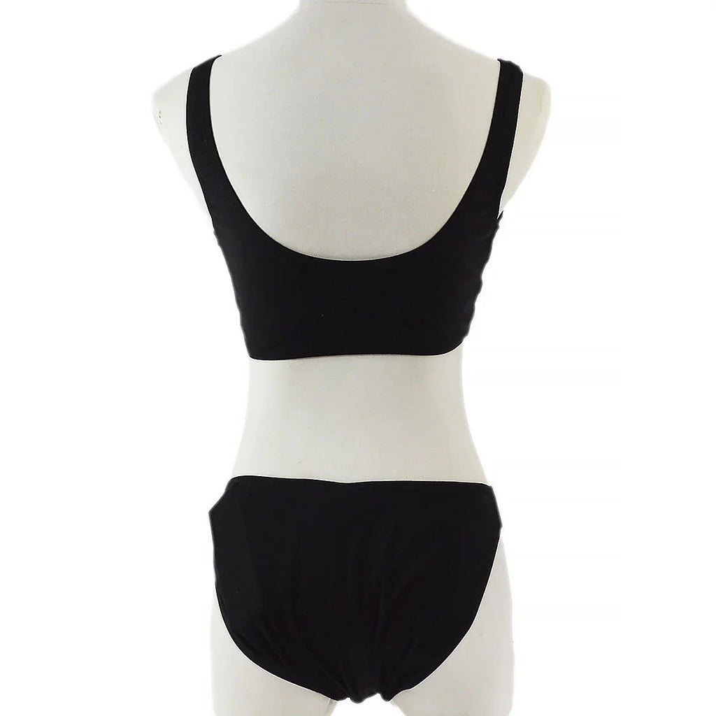 FENDI #42/M Bikini Swimwear Swimsuit Black