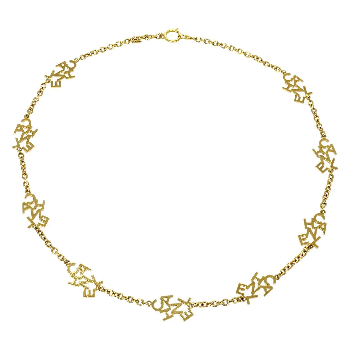Chanel Logo Necklace