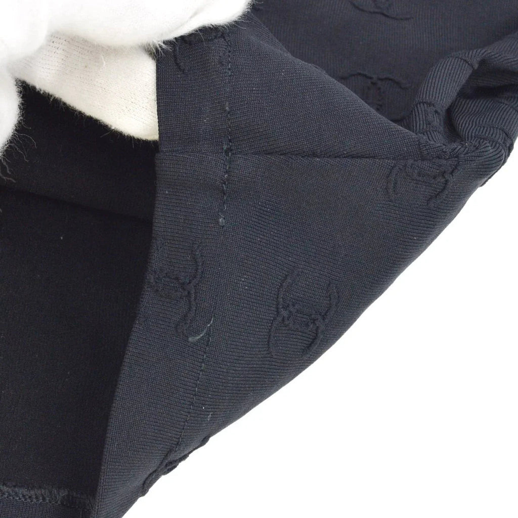 Chanel 1997 Spring CC logo-embroidered cropped T-shirt #40