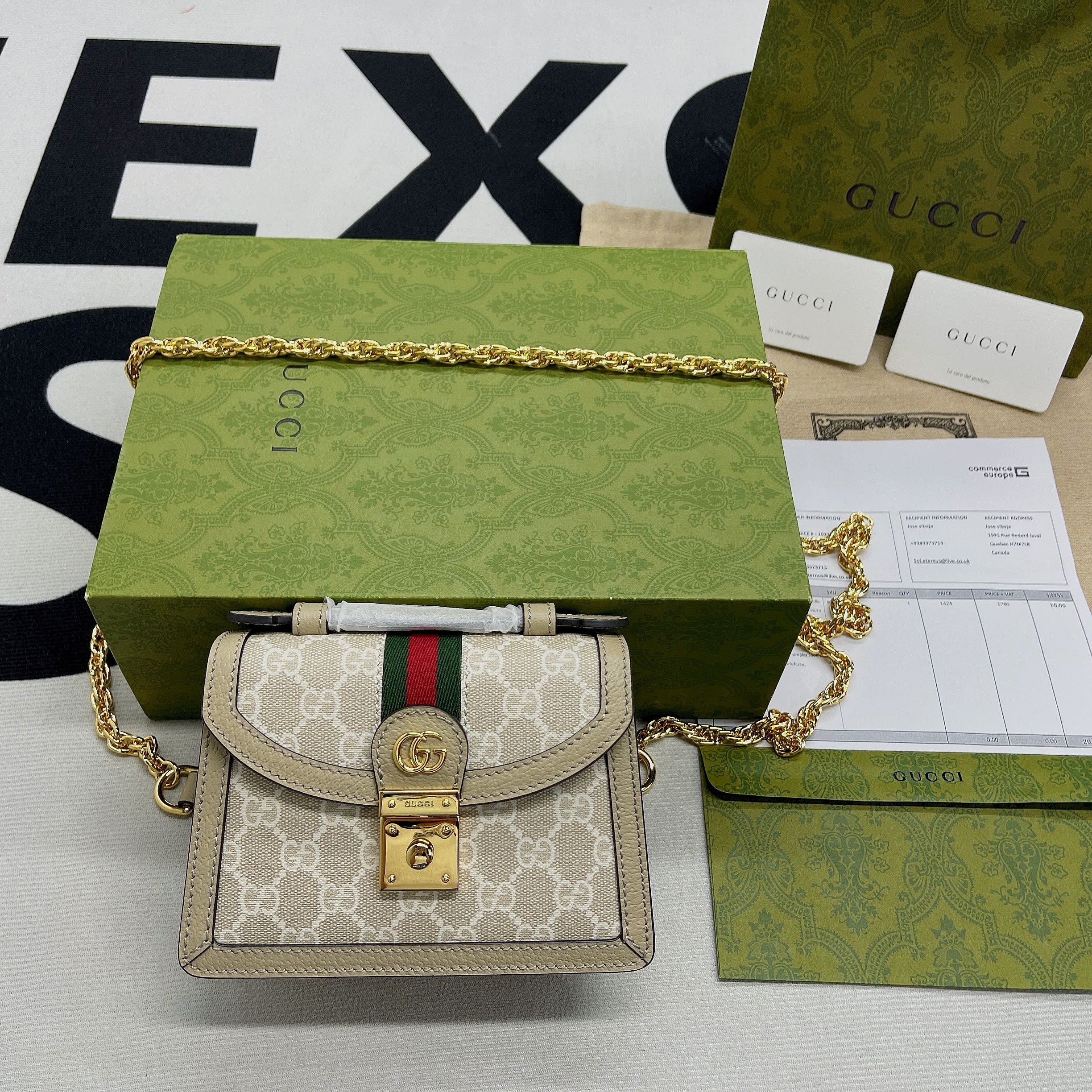 Gucci OphiDiora Gucci Mini Shoulder Bag Beige For Women, Women’s Bags 6.9in/18cm Gucci 696180 UULAG 9682