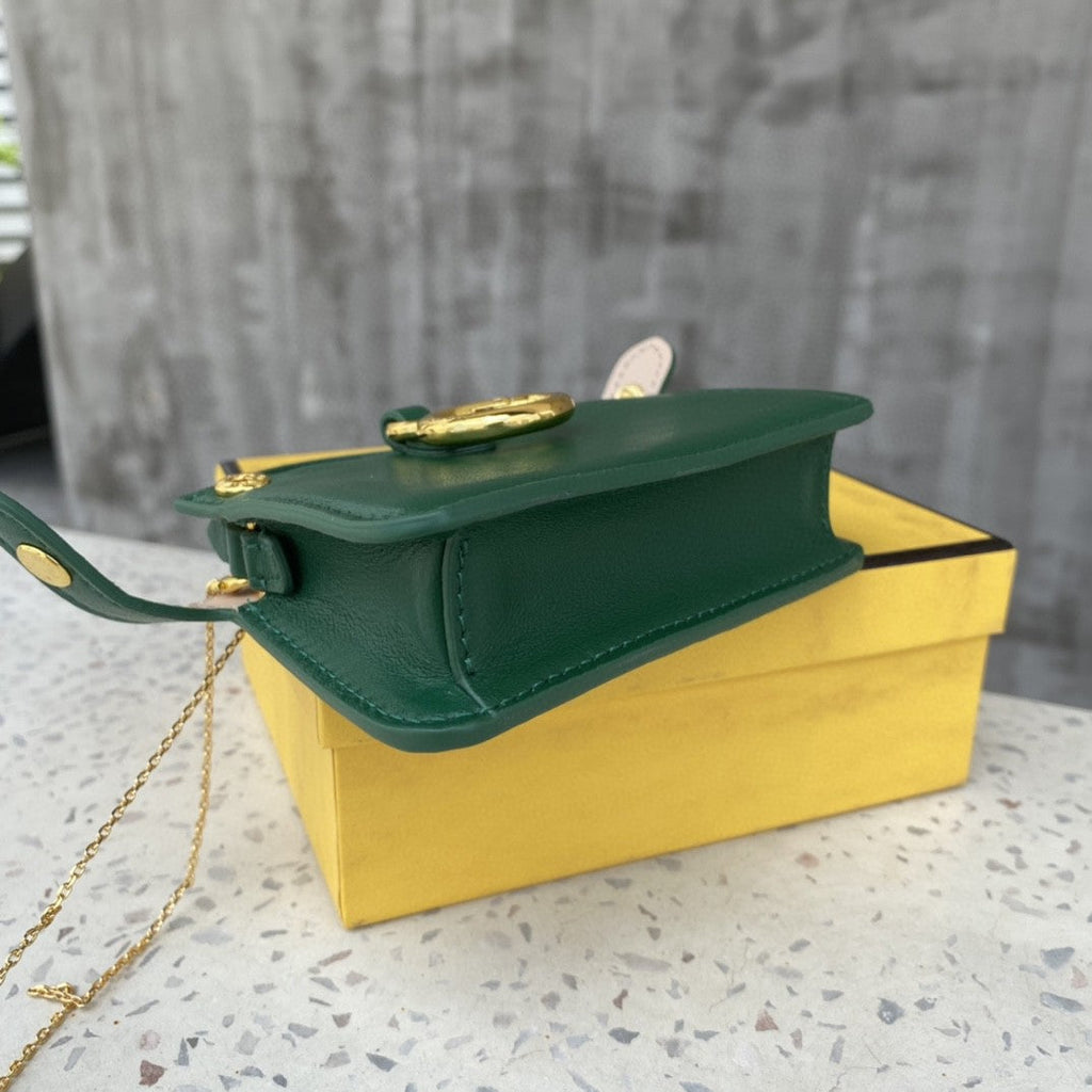 Nano Charm Crossbody Green Bag For Woman 12cm/4.5in