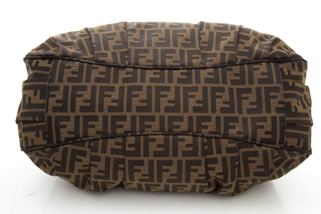 Fendi Brown Zucca Mia Shoulder Handbag