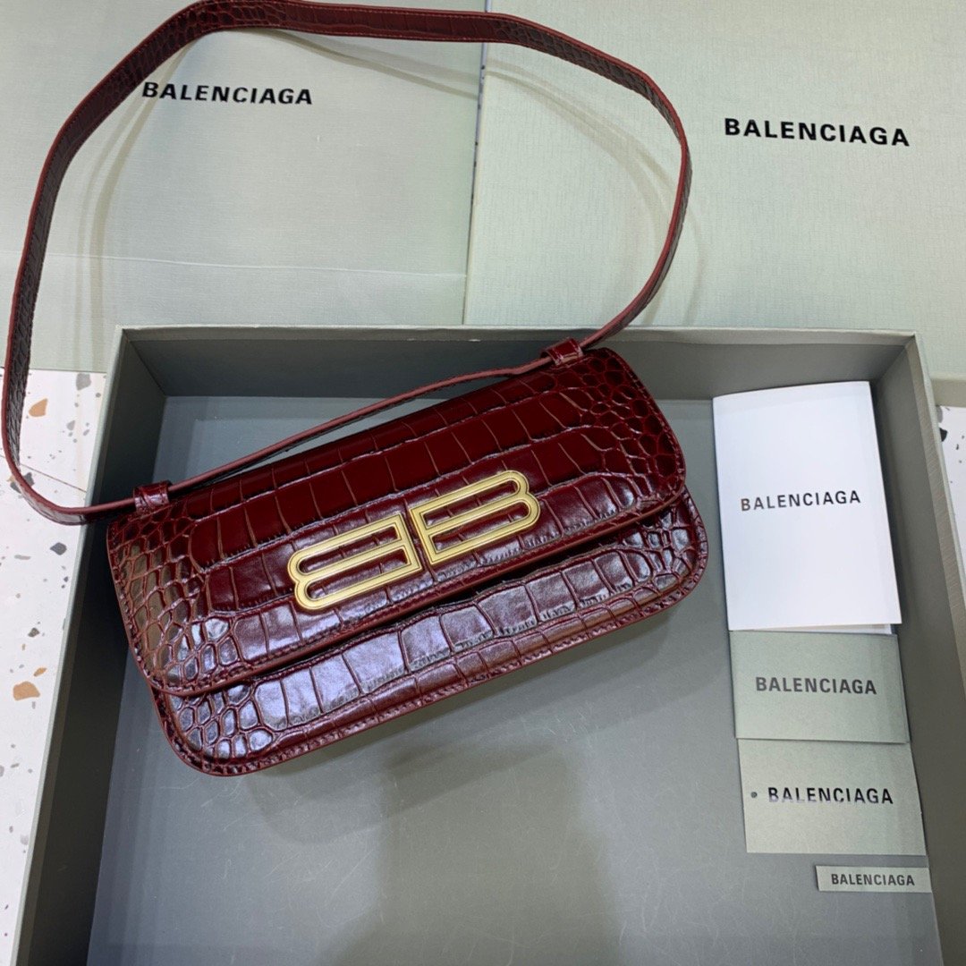 Gossip Small Shoulder Bag Dark Red, For Women,  Bags 9.1in/23cm