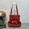 Intrecciato Shoulder Bag Red, For Women, Women Bags 10.2in/26cm